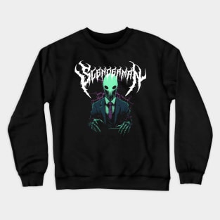 Slenderman Death Metal Style Design Crewneck Sweatshirt